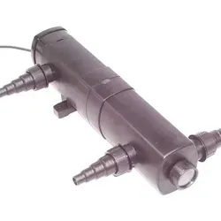 Apex Teichfilter 36W UVC Teichklärer Vorklärgerät Algenstopp Teichfilter Lichtfilter schwarz