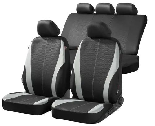 WALSER Sitzschonbezug VW, MERCEDES-BENZ, AUDI 11857 - Autositzbezüge aus 100% Polyester, universell einsetzbar und TÜV geprüft, schützen Ihre Sitze vor Abnutzung und Schmutz.