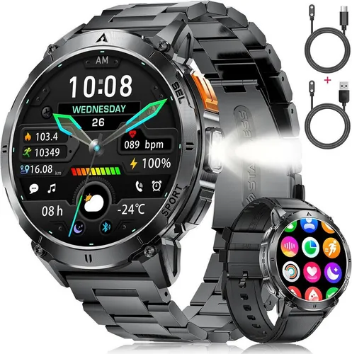 Alutoria Kinder Smartwatch Fitness Tracker 1.83 Zoll IP68 - Bunte Kinder Smartwatch mit Fitness Tracker, IP68 wasserdicht und 120 Sportmodi. Perfekt für aktive Kids, mit Herzfrequenzmesser und Lernspielen. Ideal als Geschenk!