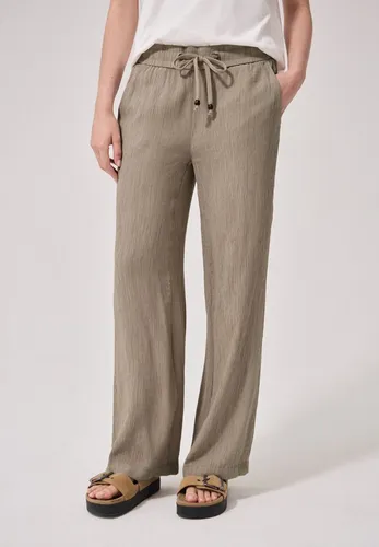 Street One Studio Straight Leg Strukturhose Dark Stone Sand 44