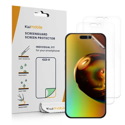 3x Folie für Apple iPhone 16 Pro Max iPhone 17 Pro Max Displayschutzfolie