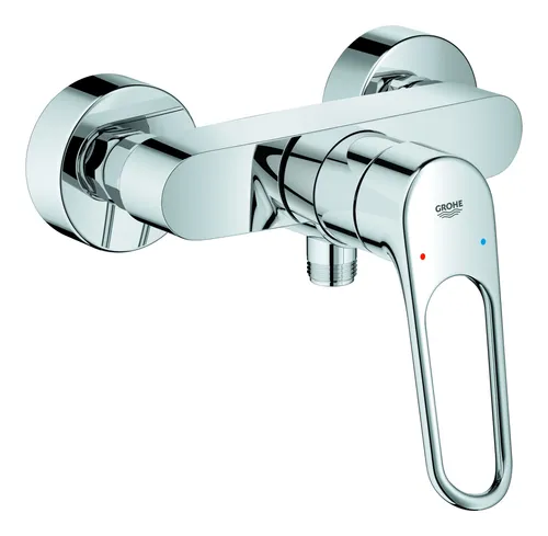 Grohe Eurosmart Einhand-Brausebatterie mit offenem Metall-Hebelgriff - Chrom - Wannen- & Duscharmaturen, hochwertige Verarbeitung und präzise Steuerung für ein optimales Duscherlebnis.