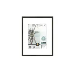 Kunststoffrahmen  Kyoto , schwarz , Kunststoff , Maße (cm): B: 25 H: 31 T: 1.8