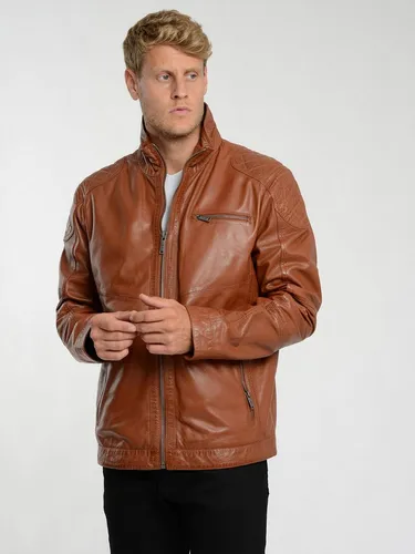 JCC Lederjacke 3102231, cognac - Hochwertige Lammlederjacke - Funktionsjacken, gefertigt aus 100% Lammleder für optimalen Tragekomfort und Stil, ideal für jede Gelegenheit.