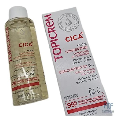 Topicrem - CICA+, Konzentriertes Öl für Dehnungsstreifen und Narben – gedämpft,