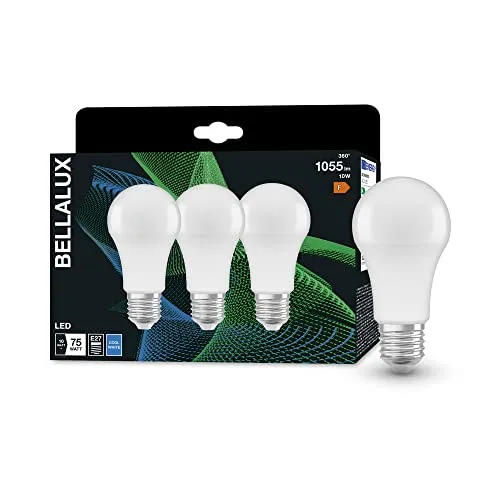 Bellalux LED-Lampe, Sockel: E27, Warm White, 2700 K, 7 W, Ersatz für 60-W-Glühbirne, klar, ST CLAS A