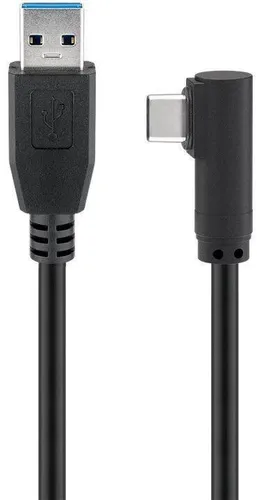 goobay USB C/USB 3.0 A Kabel 1,0 m schwarz, 1 St.