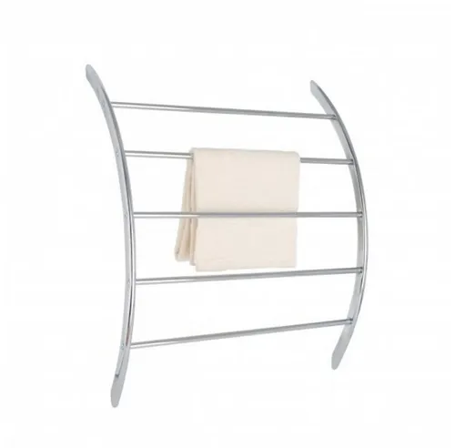 Axentia 282113 Wandhandtuchhalter verchromt - Handtuchhalter & -stangen, eleganter verchromter Wandhandtuchhalter mit 5 Stangen für optimalen Platz und Ordnung in Ihrem Bad.