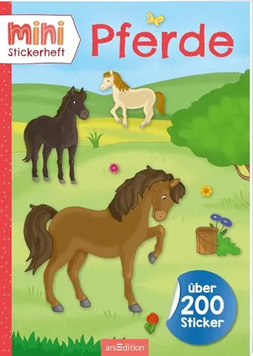 MINI-Stickerheft – Pferde: Über 200 Sticker | Im praktischen Mitnahmeformat