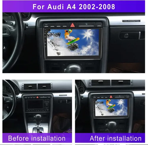 Zoll Android 11 Autoradio GPS Navi für Audi A4 S4 RS4 B6 B7 RNS-E 2000-2009 BT 9