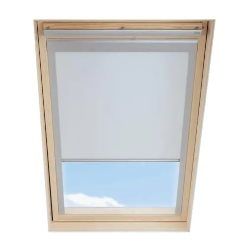 Dachfenster Verdunkelungsrollo kompatibel mit VELUX, Weiss, für SK06