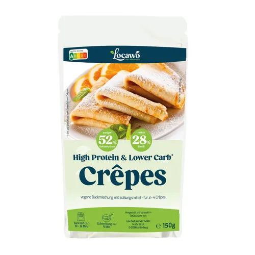 High Protein & Lower Carb Crêpes von Locawo
