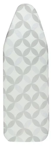 ZOLLNER Bügelbrettbezug, 100% Baumwolle, Schnappverschluss, 3mm dicker Fleece und Formschaum