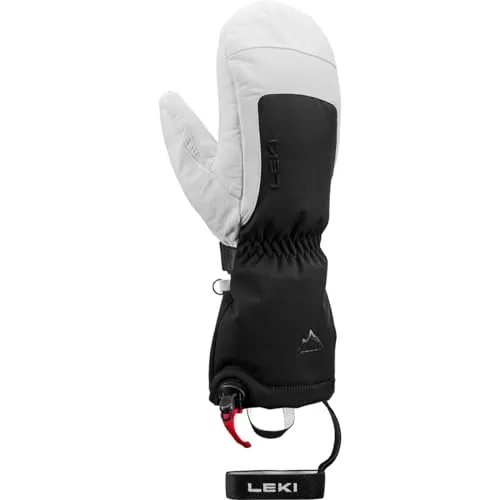 LEKI Guide X-Treme GTX Mitt Handschuhe, Black-White, EU 9 - Funktionale Handschuhe für Skitourengeher, wasserdicht und atmungsaktiv für optimalen Schutz bei kaltem Wetter.