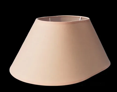 AMBIENTE-LEBENSART.DE Lampenschirm oval Apricot Classic - Eleganter Lampenschirm in konischer Form (Ø 38cm) für stilvolle Beleuchtung und ein warmes Ambiente in jedem Raum.