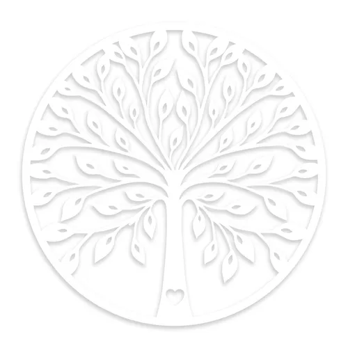 Wandbeh�nge 100 % HOLZ Wei�