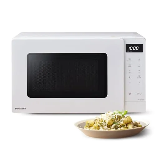 Panasonic NN-ST21QWEPG 20L Solo-Mikrowelle - Mikrowelle mit 800 W, 11 Automatikprogrammen und praktischem LED-Display für effizientes Kochen und Aufwärmen in jeder Küche.