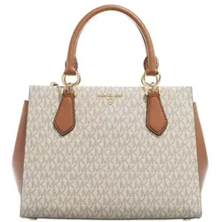 Michael Kors Henkeltasche in Creme/Camel - Stilvolle Damenhandtasche - Damen Henkeltasche von Michael Kors in Creme/Camel, verstellbarer Umhängeriemen und praktische Innentaschen für optimale Organisation.