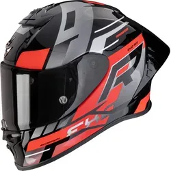 Scorpion EXO-R1 Evo II Air Adrenaline Integralhelm – Schwarz/Rot, S (55/56) - Der Scorpion EXO-R1 Evo II Air bietet optimalen Schutz und Komfort für jeden Fahrer. Mit verbesserter Belüftung, breitem Sichtfeld und individuellem Sitz durch AirFit™ ist er perfekt für jedes Abenteuer auf zwei Rädern.