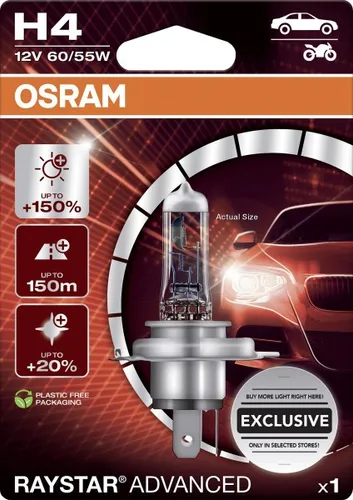 Osram Scheinwerferlampe H4 Raystar Advanced 2.0 Scheinwerfer