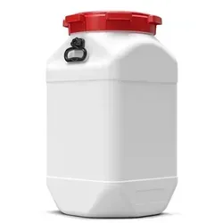 Weithalsfass aus Polyethylen (PE), quadratisch, 80 Liter