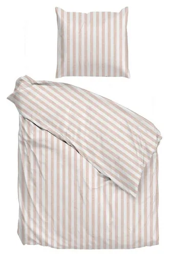 Heckett and Lane Bettwäsche, 100% Baumwolle in Shell-Farbe - Bettwäsche-Set ca. 155x220cm aus 100% Baumwolle, atmungsaktiv und kuschelig weich für erholsamen Schlaf.