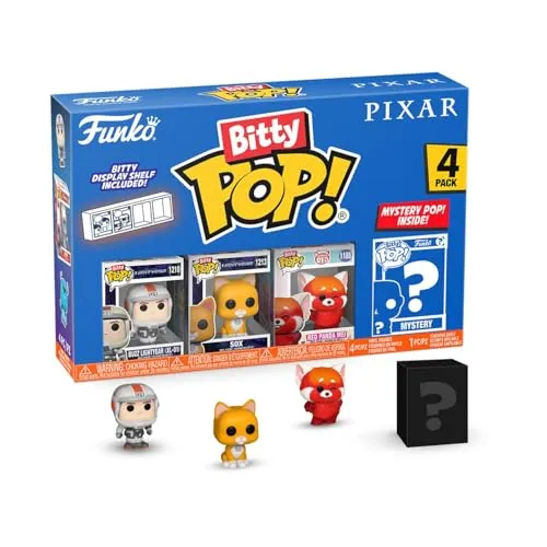 Funko Bitty Pop! Pixar - Lightyear 4PK​ - Buzz Lightyear (XL-01), Sox, Izzy Hawthorne und eine Überraschungs-Mini-Figur - 0.9 Inch (2.2 cm) - Pixar Collection Sammlerstück - Geschenkidee