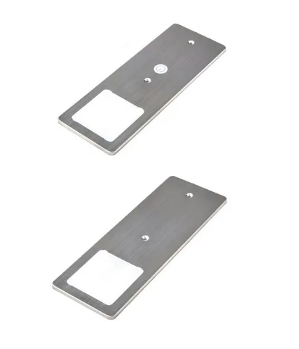 kalb LED Unterbauleuchten Edelstahl gebürstet 5W - Flache Küchenleuchte mit Touch-Dimmfunktion - Unterschrank Beleuchtung mit eleganten, extrem flachen Design und hoher Leuchtkraft. Ideal für stilvolle Akzentbeleuchtung in Ihrer Küche.