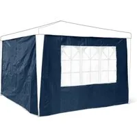 Relaxdays Pavillon-Seitenteile 2-er Set für 3 x 3 m Pavillons - Praktische Seitenwände mit Fenster für optimalen Sicht- und Windschutz, ideal für Gartenfeste oder Camping. Aus wasserabweisendem Material für zusätzlichen Komfort.