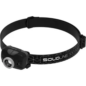 Ledlenser Stirnlampe Solidline SH3 - 300 Lumen, wasserfest - Stirnlampen mit 300 Lumen und 180 m Leuchtweite, ideal für Joggen und Wandern. Sensor für berührungsloses Ein- und Ausschalten und 5 Lichtmodi sorgen für hohe Flexibilität.
