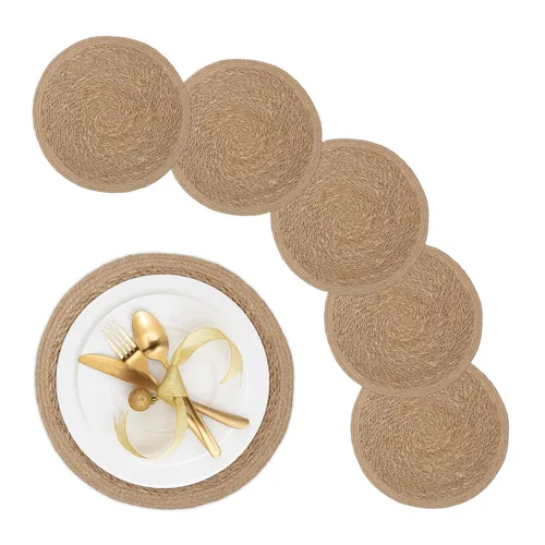 Tischsets Braun von Relaxdays