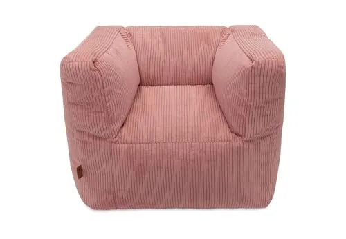 Jollein Kindersessel Corduroy Wild Rose – Weicher Cord-Sessel für Kleinkinder - Sessel fürs Kinderzimmer, leicht und gemütlich – perfekt zum Lesen und Spielen, in zartem Wild Rose für ein stilvolles Ambiente.