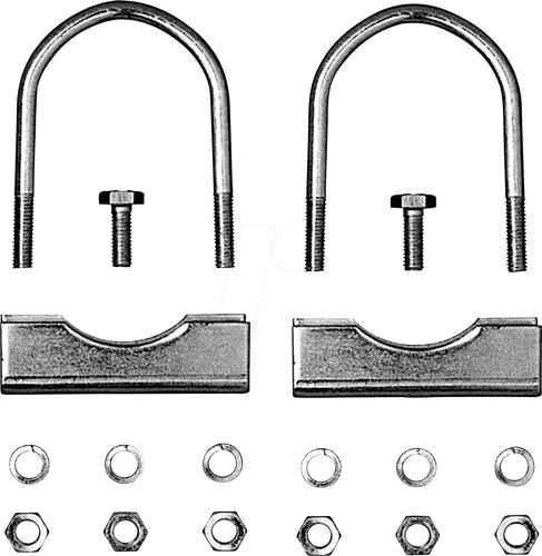 ANHGR 36446 - Anhänger - Stützradhalter-Set, für Ø48mm Rohr