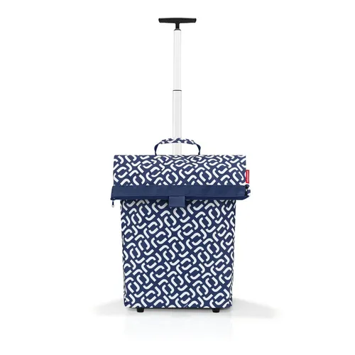 reisenthel Trolley M in Signature Navy – Praktischer Einkaufstrolley mit 43 Litern Stauraum