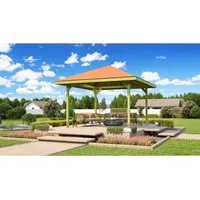 Weka Gartenlaube 651 - verschiedene Ausführungen - Gartenlaube mit stabilem 19 mm Massivholzdach, ideal zum Entspannen und Schutz vor Sonne, perfekt für gesellige Stunden im Freien.