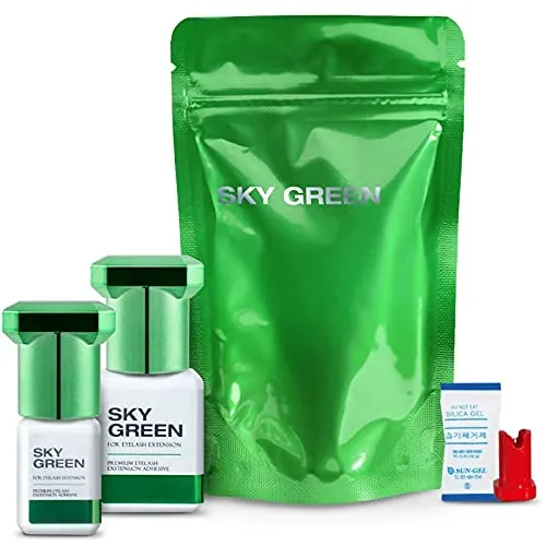 Wimpernkleber | Sky Glue (5ml, Deckelfarbe: Grün) Wimpernverlängerung | lange Haltbarkeit | Ultra Starker Halt | Wimpern | Lashes | neuer Kleber | von SKY, Typen:SKY Green