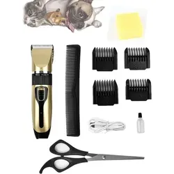 Professionelle Tierhaarschneidemaschine - Ultraleise und Wiederaufladbar - Haarschneidemaschine für Hunde, Katzen und Pferde mit hochwertiger Titanium-Klinge für langlebige Schnittleistung. Extrem leiser Betrieb mit nur 50 dB sorgt für stressfreies Grooming.
