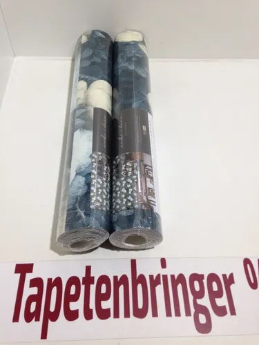 Vliestapete Metropolitan AS 2 x 36921-3 (2Rollen) Blütenmuster Blau Creme Grau