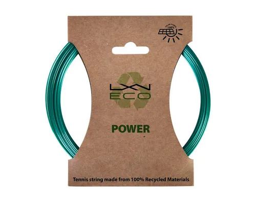 Luxilon Tennissaite Eco Power 1.25 (Haltbarkeit) blaugrün 12m Set, Saitendicke: 1.25