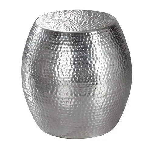 FINEBUY Beistelltisch SuVa12240_1 in silber von FineBuy