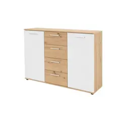 Kommode Jelsi, Holzfarben - Stilvolles Design für Ihr Zuhause - Kommode Jelsi in Holzfarben mit hochwertigen Materialien, ideal für jeden Raum. Maße: B: 120 cm, H: 85 cm, T: 35 cm. Profitieren Sie von unserem 10€ Willkommens-Gutschein bei Newsletter-Anmeldung.
