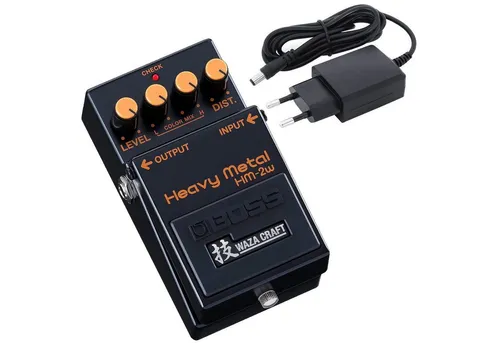 Boss HM-2W Heavy Metal E-Gitarre Effektgerät - Gitarren-Effektgerät mit legendärem Death-Metal Sound, Waza Craft Edition für weniger Rauschen und höheren Output, inkl. 9V Netzteil.