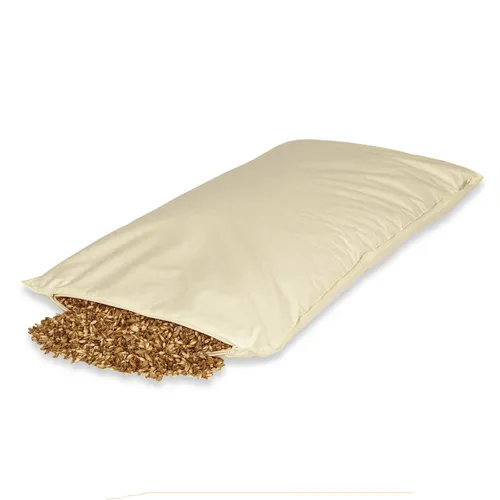 2 Dinkelspelzkissen 40x80 cm - Allergikerfreundlich - Kissen aus Dinkelspelz, ideal für Allergiker, bei 40° und 60° waschbar. Perfekt für erholsamen Schlaf im Schlafzimmer.