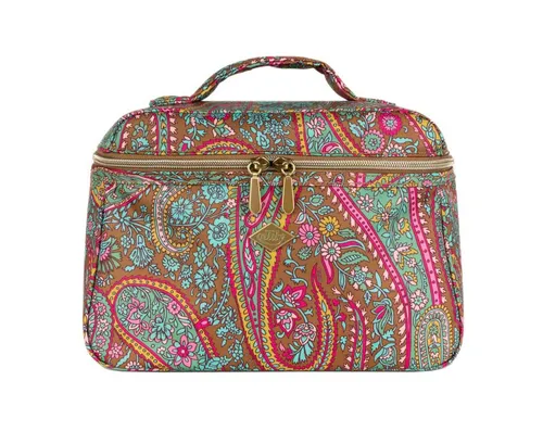 Oilily Kosmetiktasche Beauty Case – Green Moss - Geräumige Kosmetiktasche mit luxuriösem Design und praktischer Innenaufteilung, ideal für Reisen oder als stilvolles Accessoire im Badezimmer.
