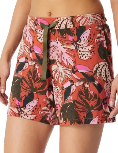 Schiesser Damen Schlafhose kurz Modal - Mix + Relax - Bequeme Schlafhose aus hochwertigem Modal für optimalen Tragekomfort. Ideal für entspannte Nächte und erholsame Stunden. Perfekt für entspannte Abende zu Hause.