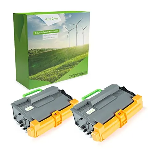 Green2Print Toner Doppelpack, 2 Kartuschen 2X 12000 Seiten ersetzt Brother TN-3512 passend für Brother DCP-L6600DW, HL-L6250DN, HL-L6300DW, HL-L6400DWTT, HL-L6400DW, MFC-L6800DW, MFC-L6800DWT, MF