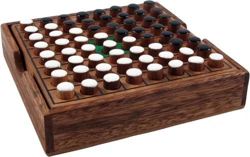 Brettspiel, Gesellschaftsspiel aus Holz - Othello, Holzspiel - 3*13*13 cm