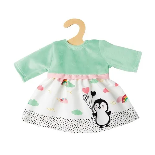 HELESS PUPPEN - KLEIDUNG KLEID PINGUIN PÜNKTCHEN 28 - 35 CM NEU OVP