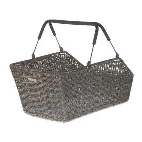 Fahrradkorb Basil Cento Rattan Look in braun von Basil