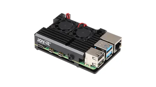 Joy-IT Armor Case Block Active für Raspberry Pi 4, inkl. aktiver Kühler - Schützen Sie Ihren Raspberry Pi 4 mit diesem robusten Gehäuse, das durch eine effektive Wärmeableitung und integrierten Lüfter für optimale Leistung sorgt.